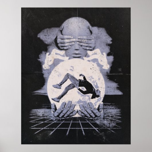 Der Kollaps - Techno-Dystopian Streetwear Design Poster (Vorne)