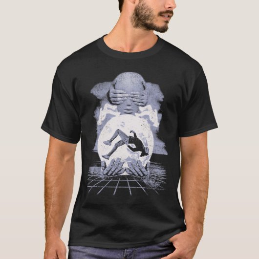 Der Kollaps - Techno-Dystopian Streetwear Design T-Shirt (Vorderseite)