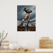 DER KOLOSS AUS SCHLAMM (The Colossus of Mud) Poster (Küche)
