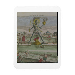Der Koloss von Rhodos, Detail des Statue strad Magnet