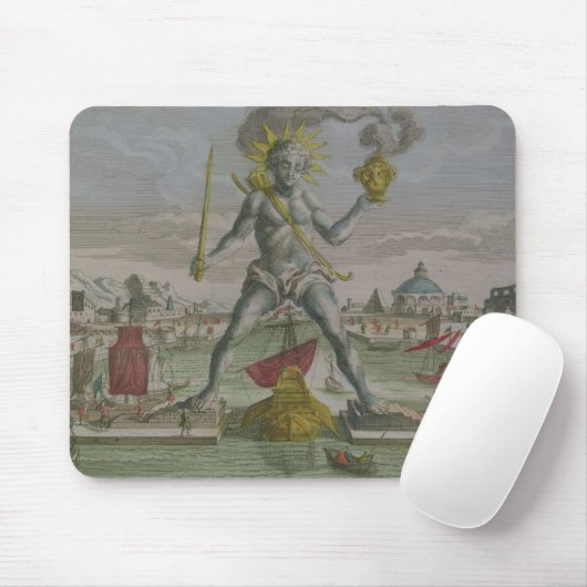 Der Koloss von Rhodos, Detail des Statue strad Mousepad (Mit Mouse)