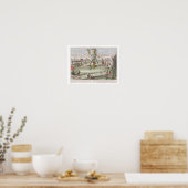 Der Koloss von Rhodos, zweites Wunder der Welt Poster (Küche)
