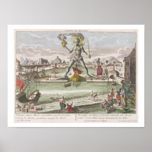 Der Koloss von Rhodos, zweites Wunder der Welt Poster (Vorne)
