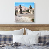 Der Kolossi von Memnon, Statuen von Amenhotep Leinwanddruck (Insitu (Schlafzimmer))