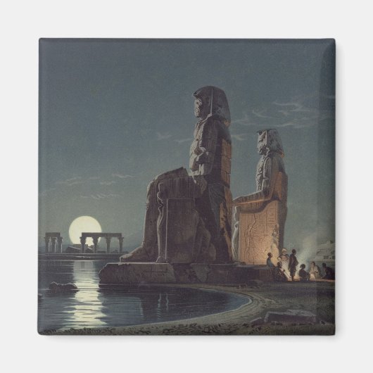 Der Kolossi von Memnon, Thebes, einer von 24 Illus Magnet (Vorne)