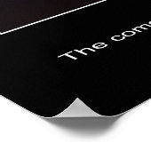 Der Komet Hale-Bopp bei Sonnenuntergang wie.. Poster (Ecke)