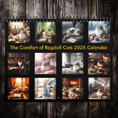 Der Komfort der Ragdoll Katzen 202X Kalender