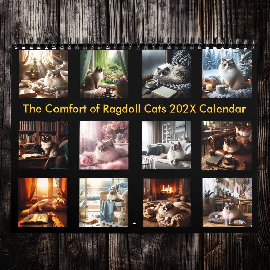 Der Komfort der Ragdoll Katzen 202X Kalender