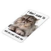 Der komische, kitschig flexible Magnet: "Ich woll Magnet (Linke Seite)