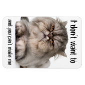 Der komische, kitschig flexible Magnet: "Ich woll  Magnet (Horizontal)