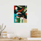 Der Kompass an der Abendkasse Poster (Küche)