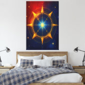 Der Kompass der Unendlichkeit Leinwanddruck (Insitu (Schlafzimmer))