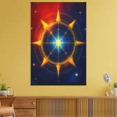 Der Kompass der Unendlichkeit Leinwanddruck (Insitu (Wohnzimmer))