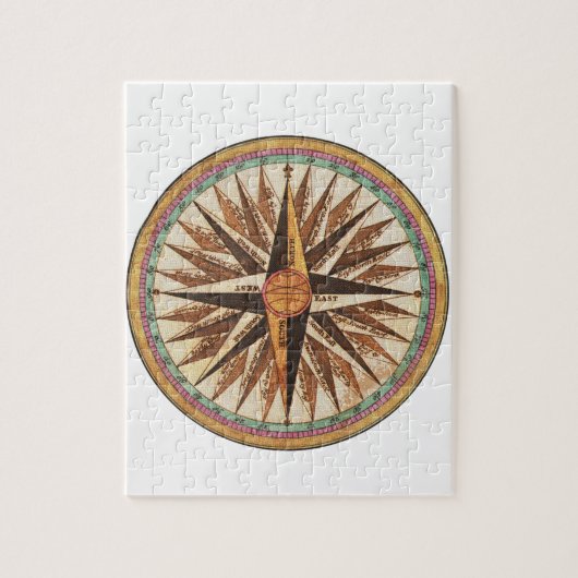 Der Kompass-Navigator-Segeln des Vintages Puzzle (Vertikal)