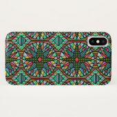 Der Kompass-Steppdecken-Muster des bunten Case-Mate iPhone Hülle (Rückseite (Horizontal))