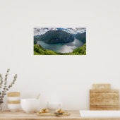 Der komplette Geirangerfjord im Panoramaposter Poster (Küche)