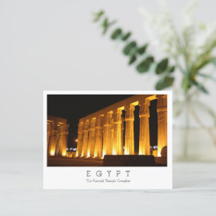 Der Komplex Karnak Temple, Ägypten, Postcard Postkarte