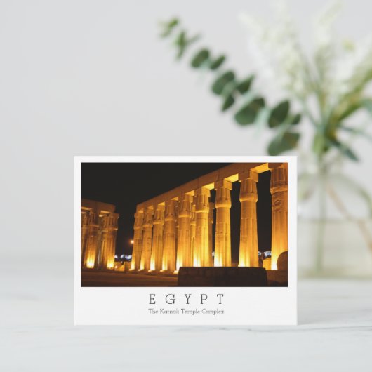 Der Komplex Karnak Temple, Ägypten, Postcard Postkarte (Stehend Vorderseite)