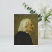 Der Komponist Franz Liszt , 1884 Postkarte (Stehend Vorderseite)