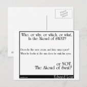 Der Kondus von Swat 20 Postkarte (Vorne/Hinten)