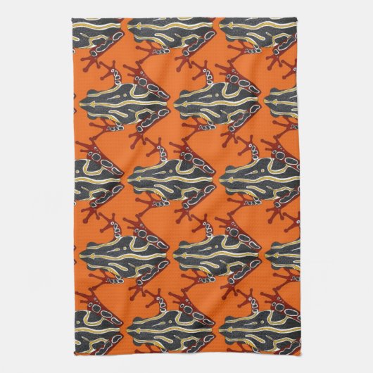 der Kongo-Baumfroschorange Handtuch (Vertikal)