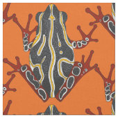 der Kongo-Baumfroschorange Stoff (Nahaufnahme)
