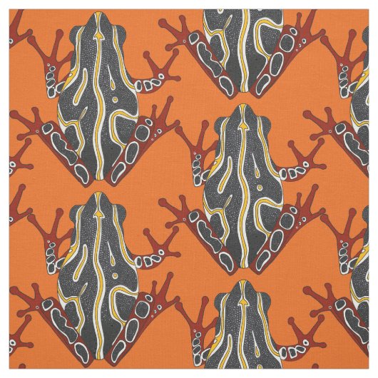 der Kongo-Baumfroschorange Stoff (Muster)