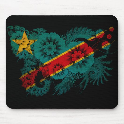 Der Kongo-Flagge Mousepad (Vorne)