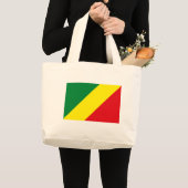 Der Kongo-Flaggen-Taschen-Tasche Jumbo Stoffbeutel (Vorderseite (Produkt))