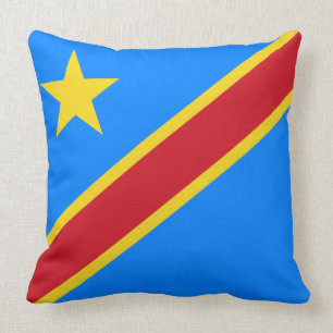 Der Kongo - Republik Kongos-Flagge Kissen