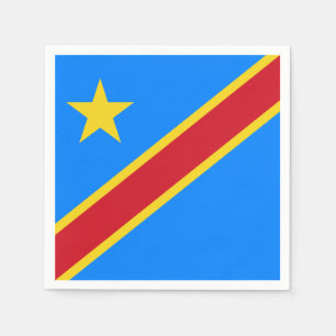 Der Kongo - Republik Kongos-Flagge Serviette
