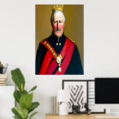 Der König | AI Art Poster (Heimbüro)