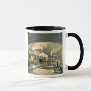 Der König an der neuen Querstation (litho) Tasse
