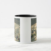 Der König an der neuen Querstation (litho) Tasse (Zentrum)
