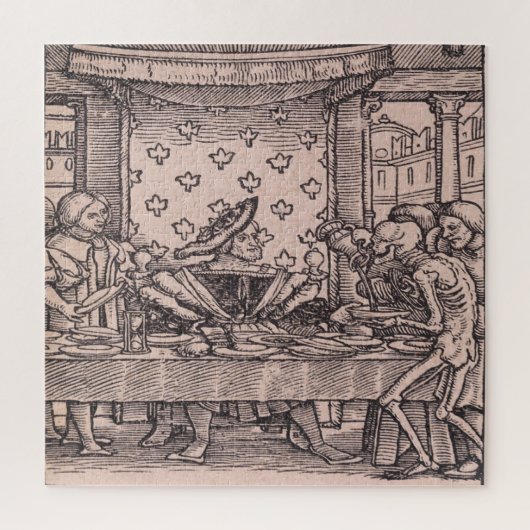 Der König, aus Der Totentanz Puzzle (Vertikal)
