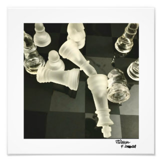 Der König bricht zusammen Fotodruck