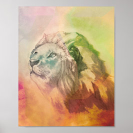 Der König der Bestien Print Poster