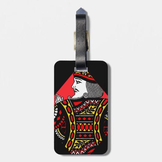 Der König der Diamanten Gepäckanhänger (Rückseite vertikal)