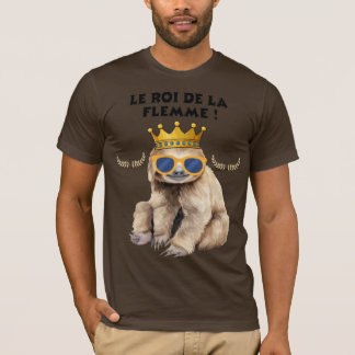 Der König der Faulheit – Illustration Fauler Affe T-Shirt