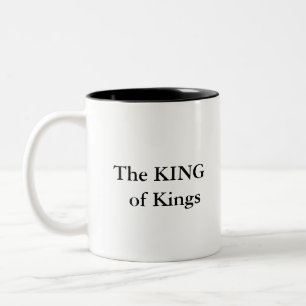 Der König der Könige Kühne & Königliche Keramik-Ka Zweifarbige Tasse