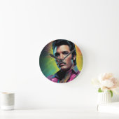 Der König der Kunst des Pops Runde Wanduhr (Zuhause)