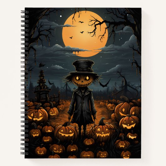 Der König der Kürbiskins Halloween Notizblock (Vorderseite)