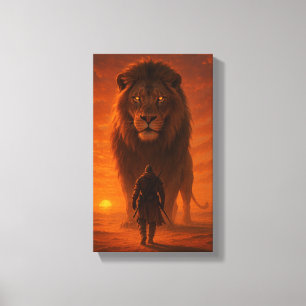 Der König der Löwen Leinwanddruck