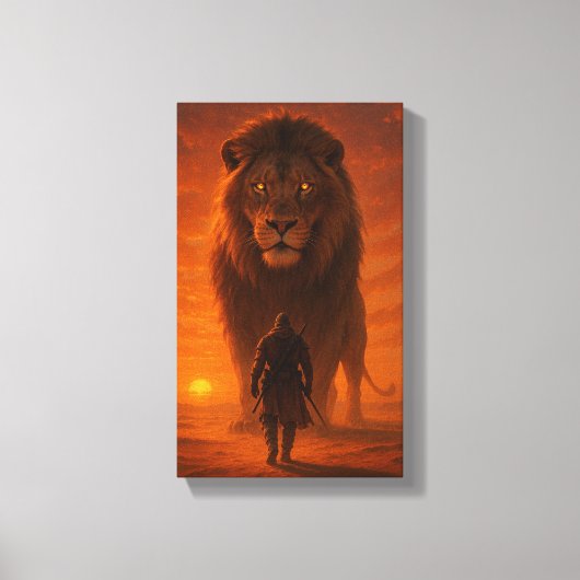 Der König der Löwen Leinwanddruck (Vorderseite)