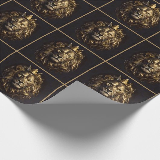 Der König! Der nicht so feige Löwe von Oz Geschenkpapier (Ecke)