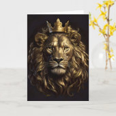 Der König! Der nicht so feige Löwe von Oz Karte (Gelbe Blume)