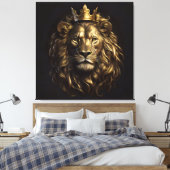 Der König! Der nicht so feige Löwe von Oz Leinwanddruck (Insitu (Schlafzimmer))