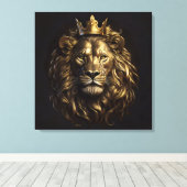 Der König! Der nicht so feige Löwe von Oz Leinwanddruck (Insitu (Holzboden))