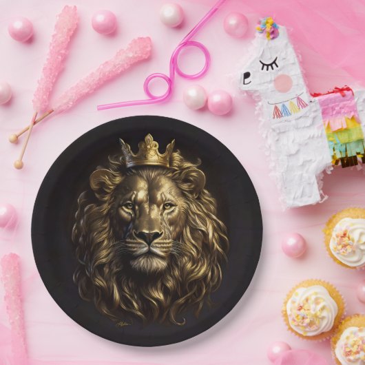 Der König! Der nicht so feige Löwe von Oz Pappteller (Party)