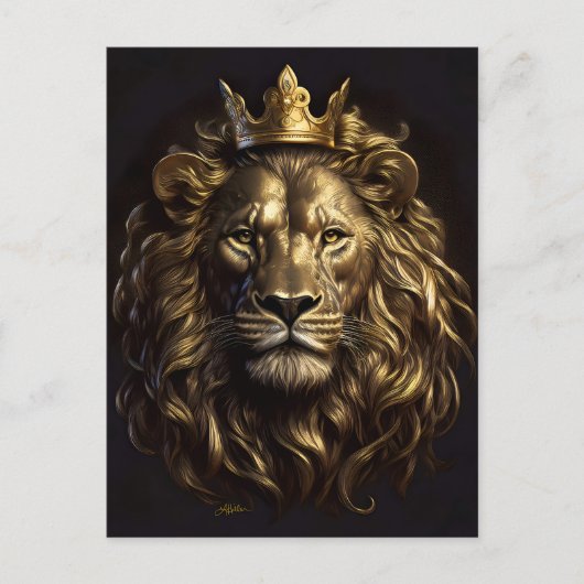 Der König! Der nicht so feige Löwe von Oz Postkarte (Vorderseite)